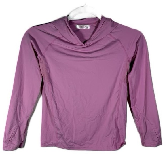Zaclotre‎ Child Mauve V Neck Long Sleeve Sun Hoodie Rash Guard Top Size 120 - Picture 2 of 14